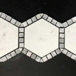 49STM033 Carrara Hexagon With Frame Hexagon Marble Mosaics SQUAREFOOT FLOORING - MISSISSAUGA - TORONTO - BRAMPTON