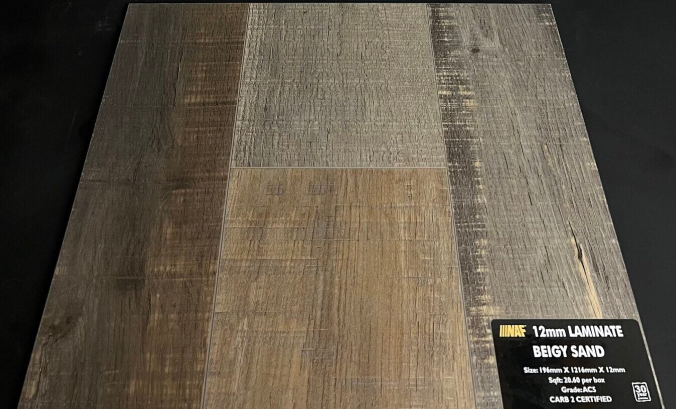 BEIGY SAND MM NAF LAMINATE FLOORING